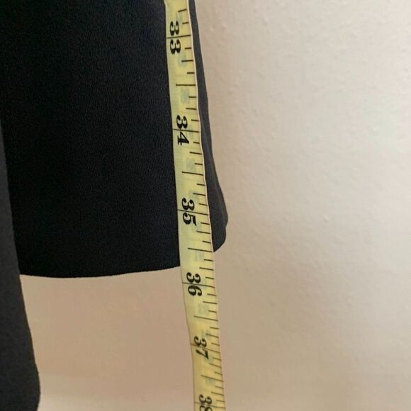 RALPH LAUREN Womens Jewel Neck Above the Knee Fit + Flare Dress 12 Black - Picture 9 of 10